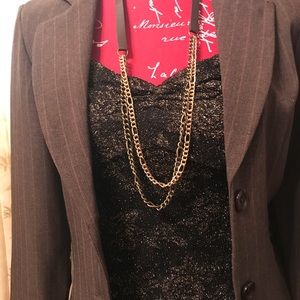 pinstriped pant suit.SOLD